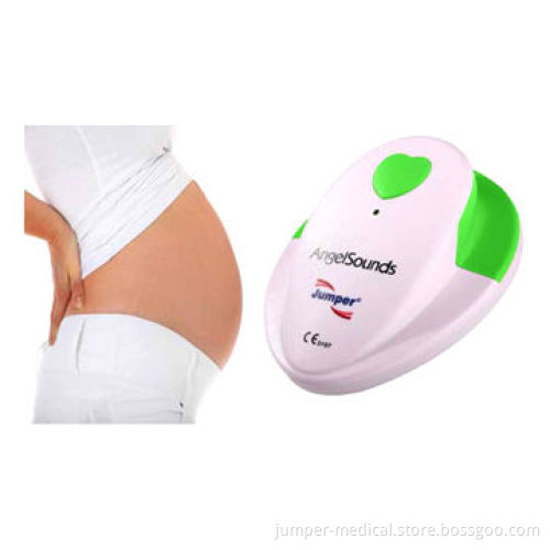 Fetal heart Doppler, in pink and green, 3.0MHz probe, FDA, ISO, to monitor baby heart beat